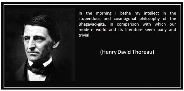 Henry david thoreau bhagavad gita
